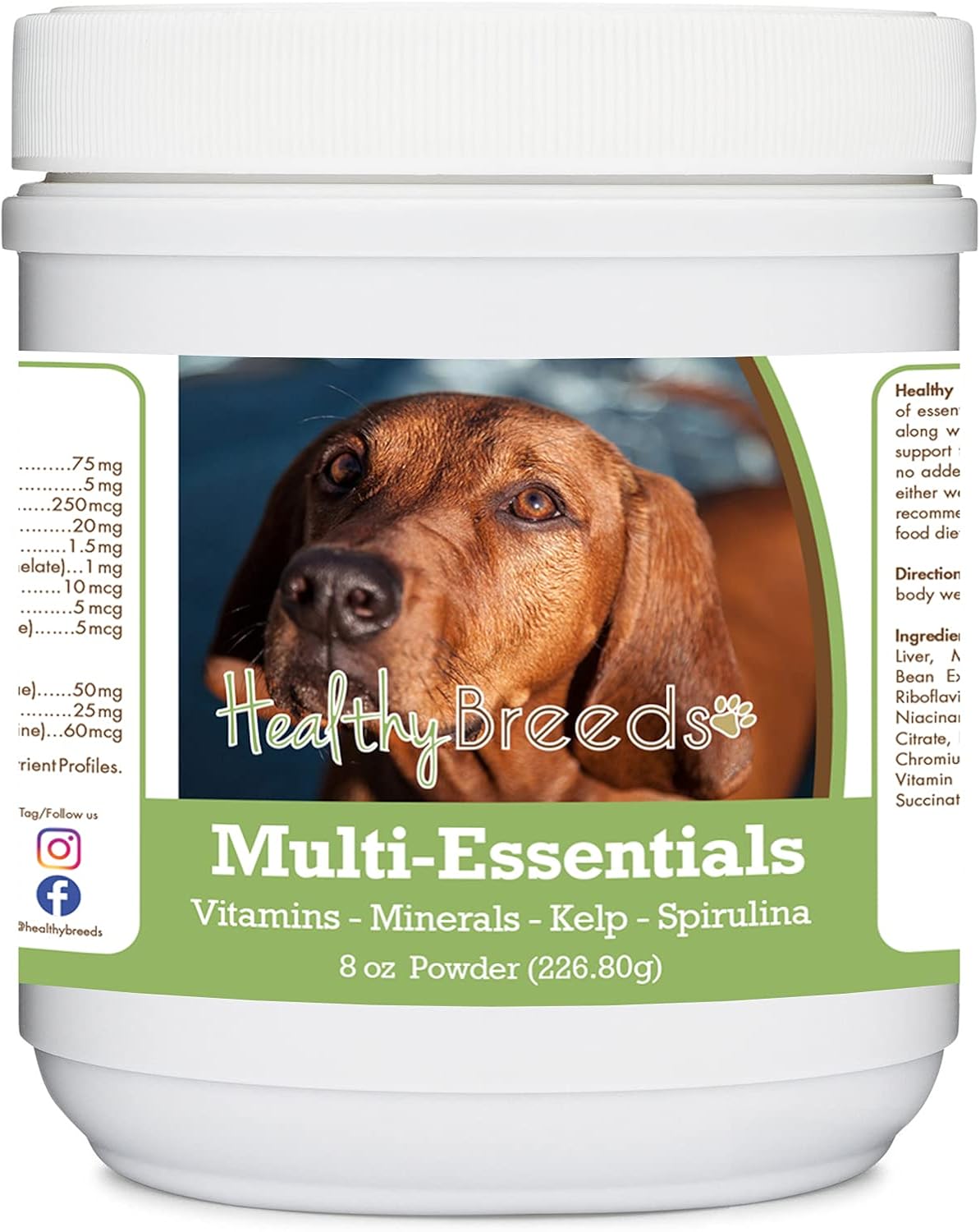 Healthy Breeds Redbone Coonhound Multi-Essentials Powder for Dogs - 227 g - görsel 1