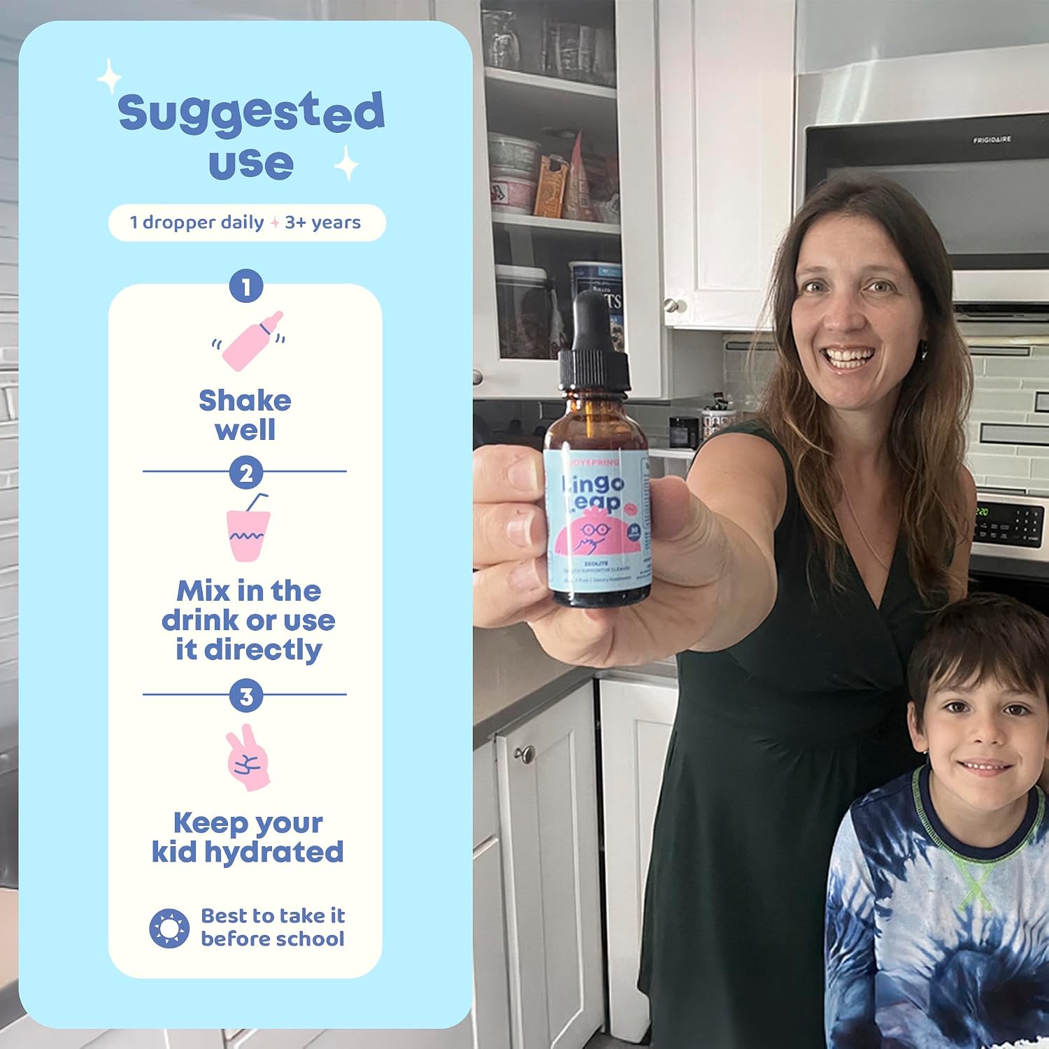 JoySpring LingoLeap – Liquid Kids Formula with Zeolite Clinoptilolite, Methylated B12 and Vitamin D3 - görsel 5