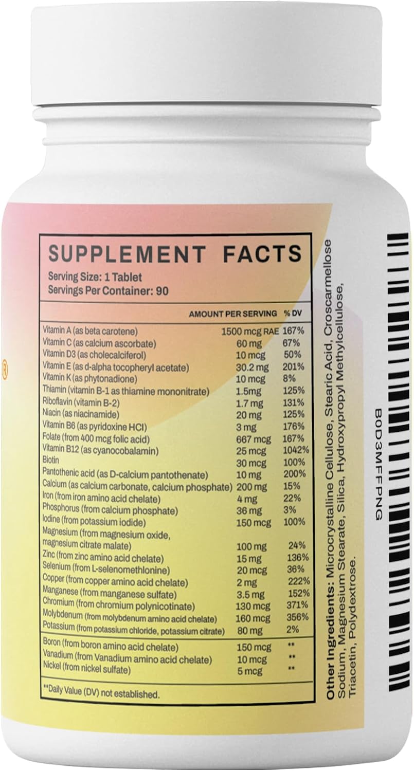 MULTIRIGHT Low Acid Multivitamin for Sensitive Stomachs and Bladders - 180 Tablets - görsel 8