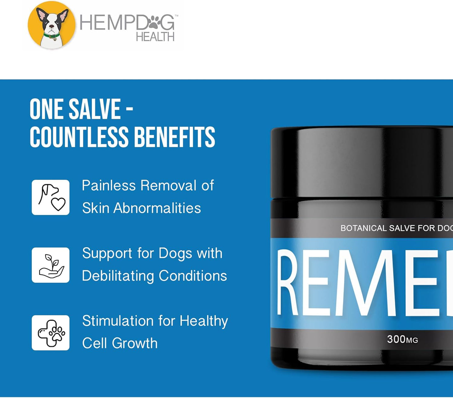 Remedy – Dog Balm with Hemp Oil for Skin Growth Support - görsel 4