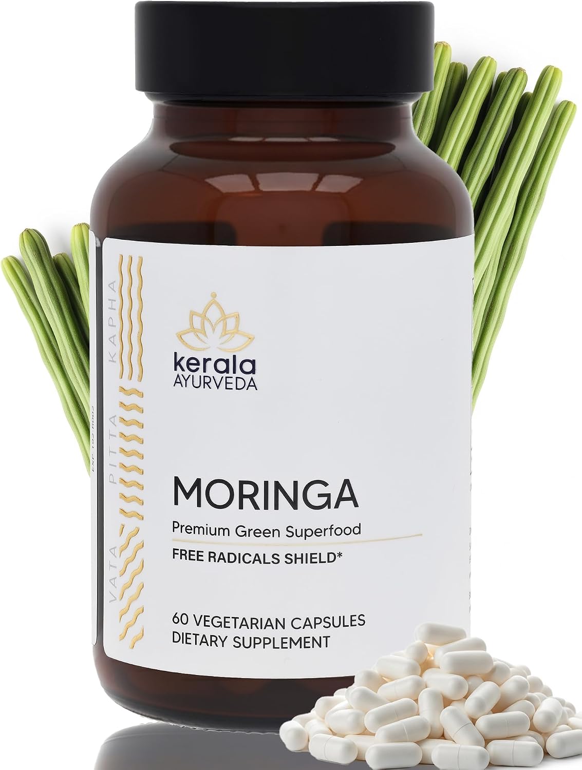 Kerala Ayurveda Moringa 450 mg Leaf Extract – 60 Vegan Capsules - görsel 1