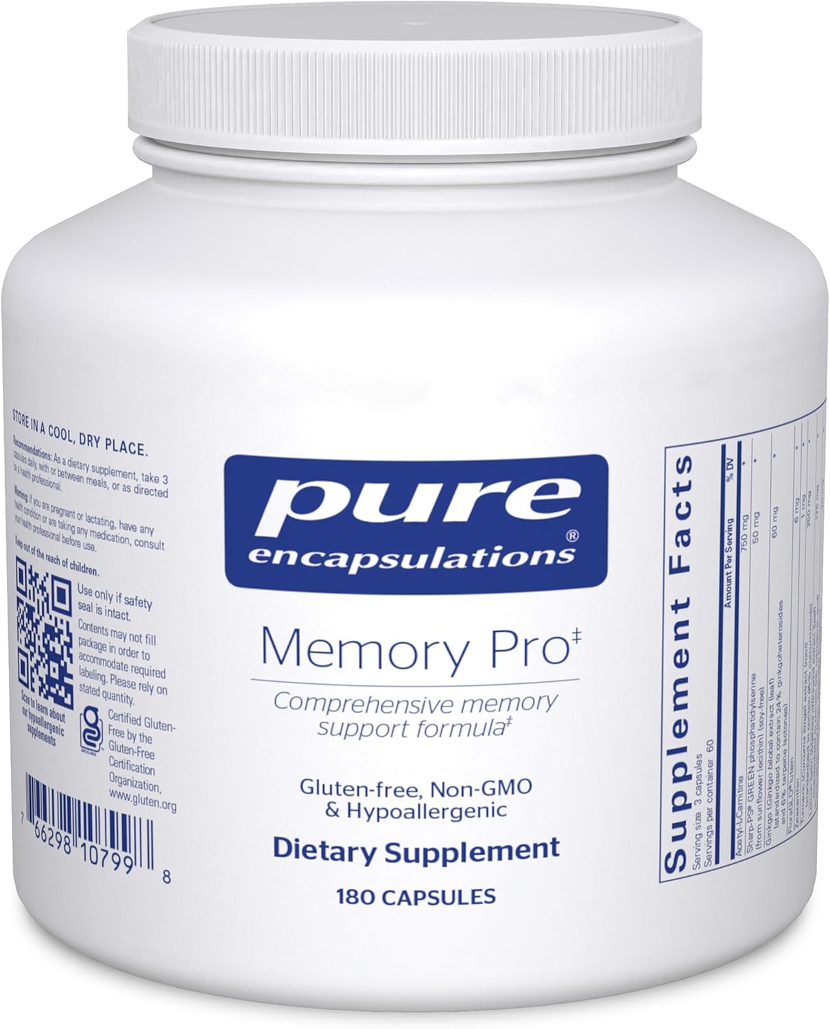 Pure Encapsulations Memory Pro – Comprehensive Memory Support Formula (90 Capsules) - görsel 8