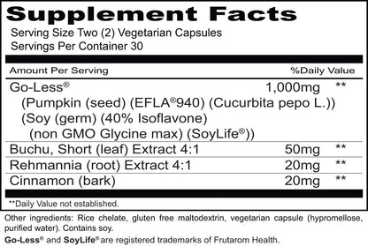 Priority One Vitamins Urgent Less - For Bladder and Prostate Wellbeing (60 Vegetarian Capsules)