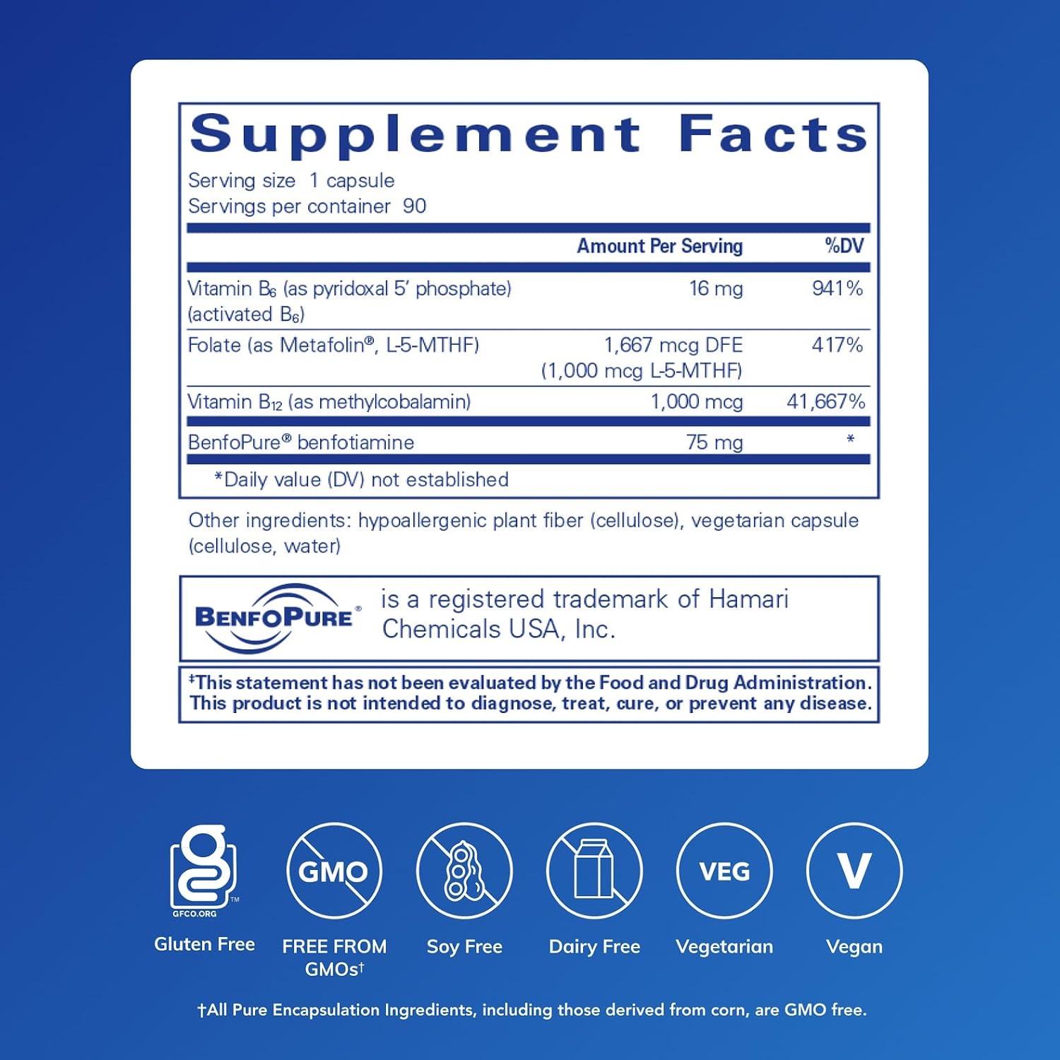 Pure Encapsulations MethylAssist – B Vitamin Complex for Methylation Support (90 Capsules) - görsel 2