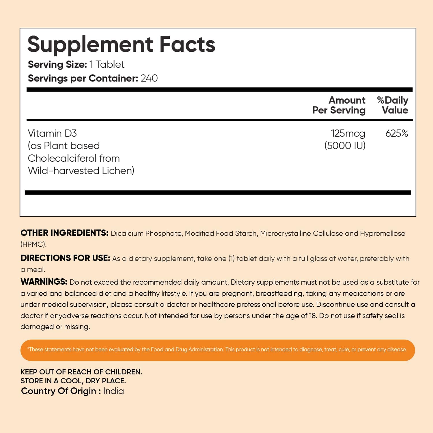 WeightWorld Vegan Vitamin D3 5000 IU Tablets – 240 Tablets – Bone & Immune Health Support - görsel 6