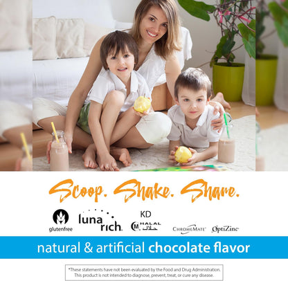 RELIV Now for Kids Chocolate Nutritional Shake with Essential Vitamins, Minerals and Protein, 15 Servings