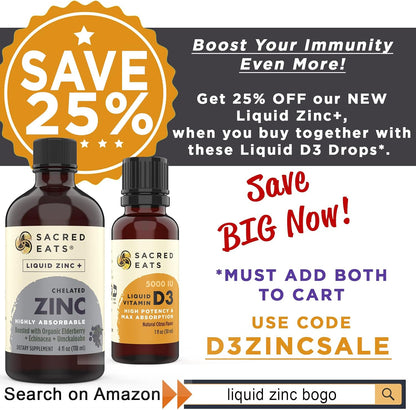 Organic Liquid Vitamin D Drops – 1,000 IU per Drop, Sugar Free, Flavourless