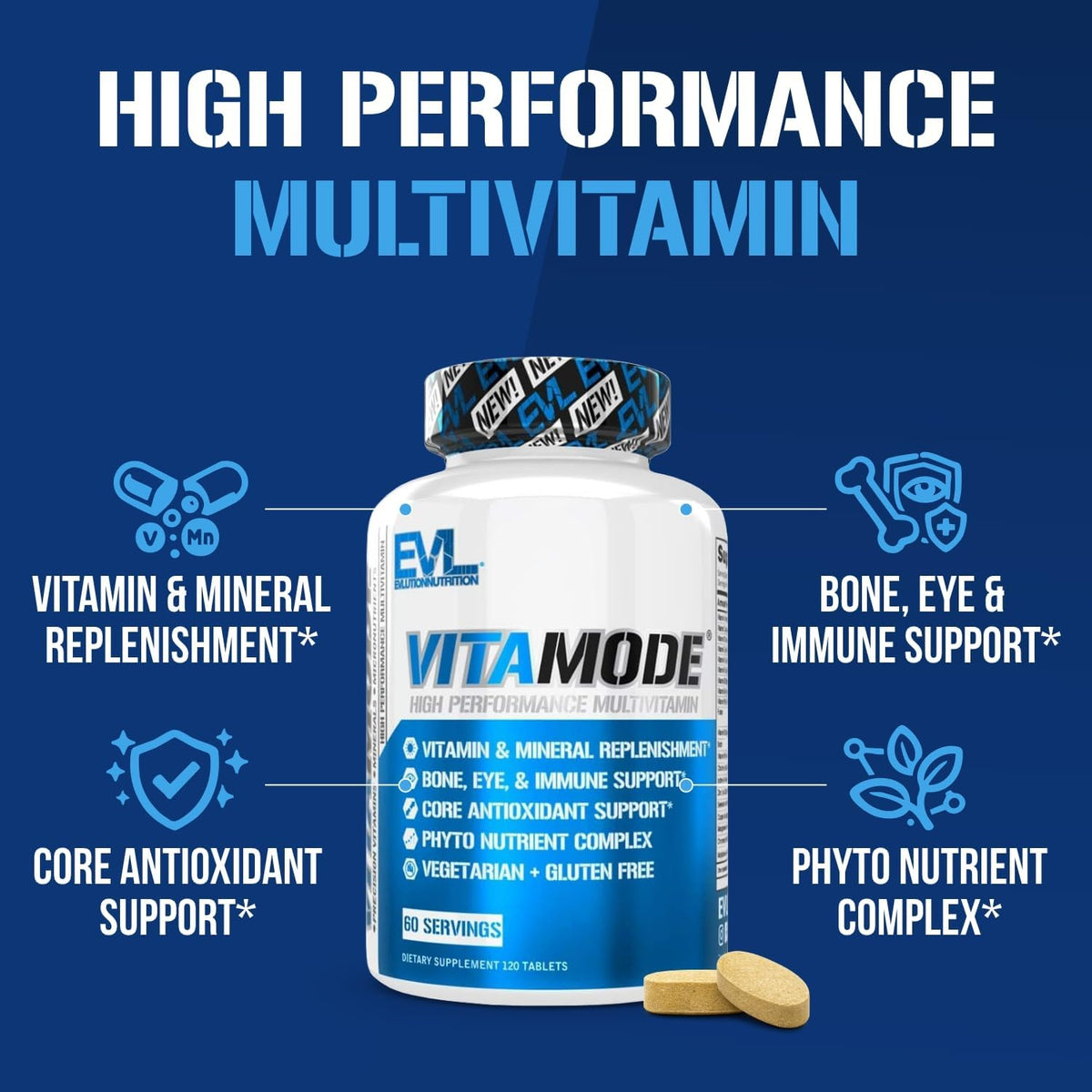 EVL Advanced Daily Multivitamin for Men – with Lycopene, BioPerine & Essential Minerals - görsel 4