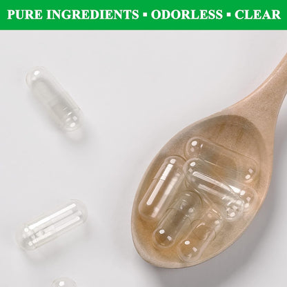 wananfu Size 0 Empty Capsules Vegetarian (1000 Count) Bundle with Micro Lab Spoon
