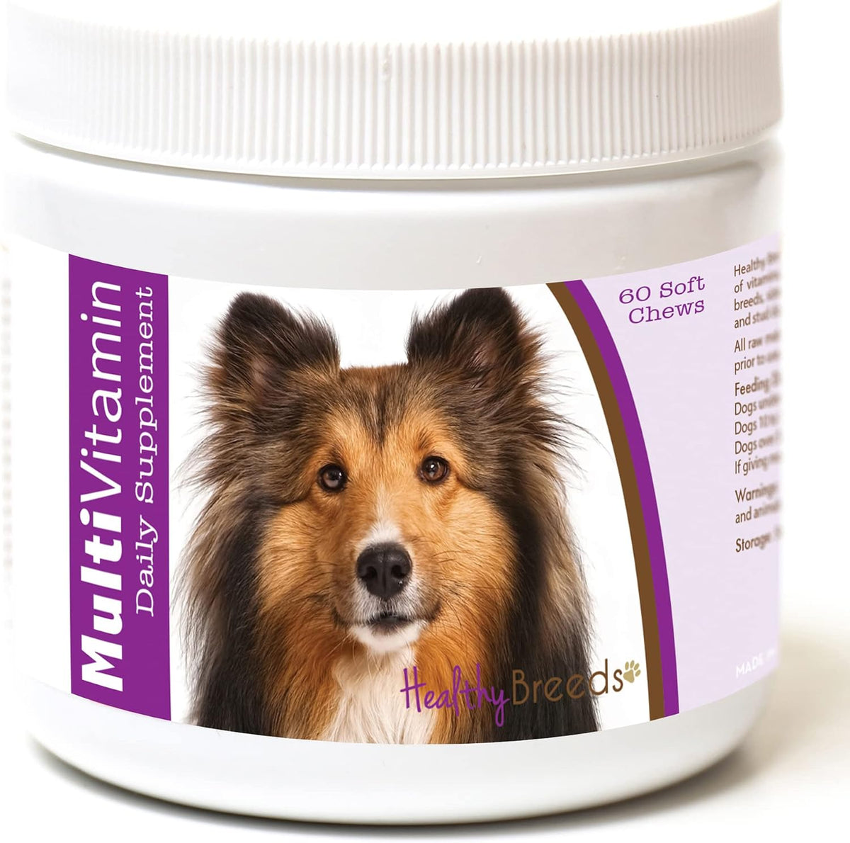 Healthy Breeds Shetland Sheepdog Multivitamin Soft Chews, 60 Count - görsel 1