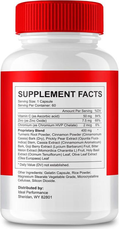 Gluco Ally Capsules – Maximum Strength All-Natural Formula (2 Pack)