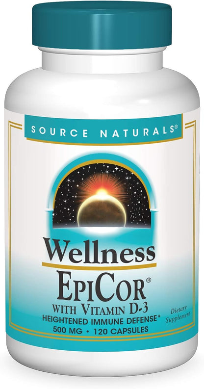Source Naturals Wellness EpiCor with Vitamin D3 - 120 Capsules