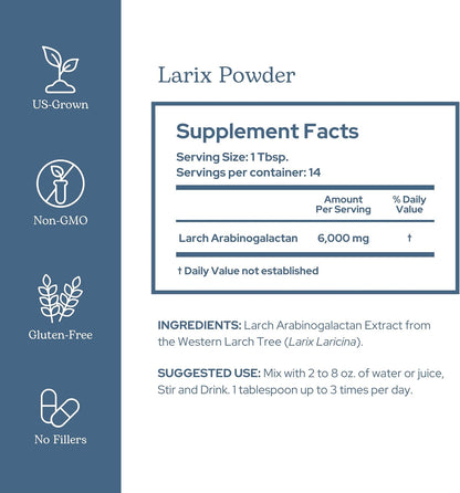 Eclectic Herb Organic Larix Powder – Immune and Gut Health Support (85 g)