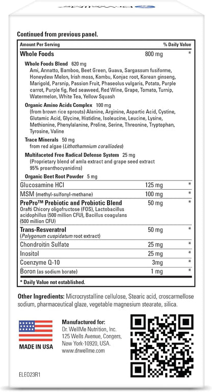 MultiWell Multivitamins for Adults 120 Tablets – High Potency Multivitamin with Whole Foods, Minerals, Antioxidants, Probiotics – Energy, Immune, Heart and Digestive Health