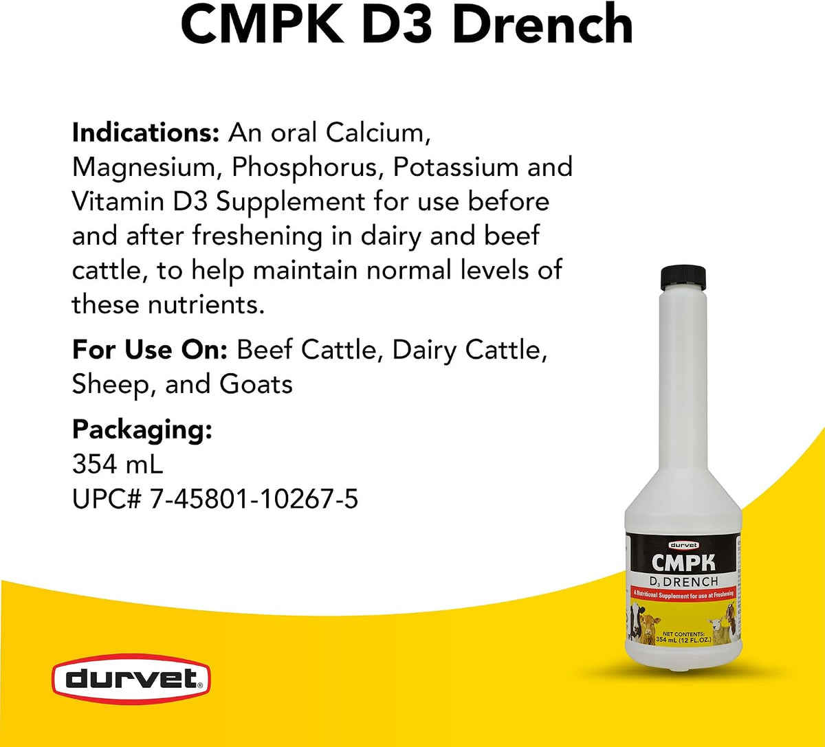 Durvet D3 Drench Oral Supplement for Cattle - görsel 4