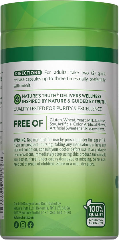 Nature's Truth Beet Root Capsules, 1000mg, 90 Capsules