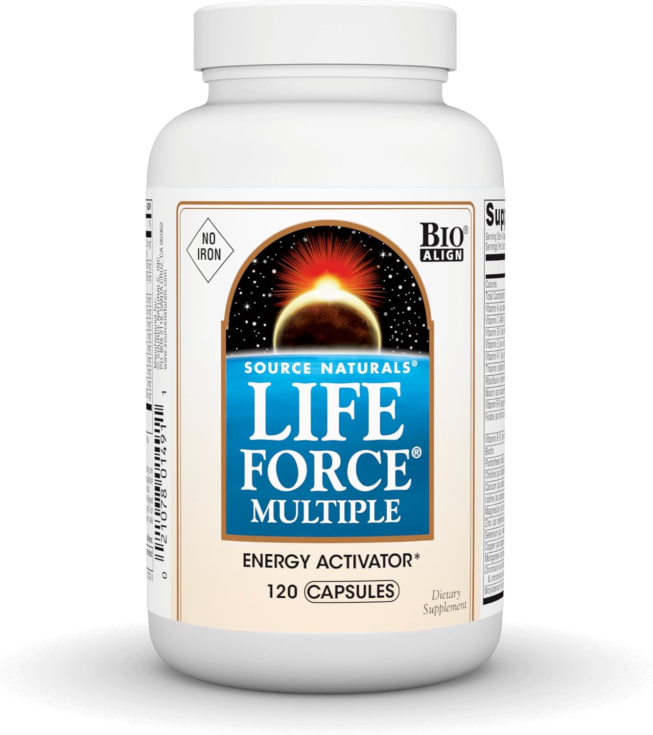 Source Naturals Life Force Iron Free Multivitamin - 120 Capsules - görsel 1