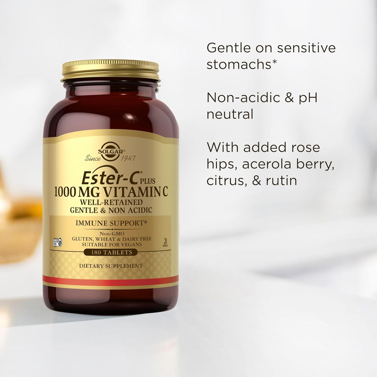 Solgar Ester-C Plus 1000 mg Vitamin C (Ascorbate Complex) - 180 Tablets - görsel 5