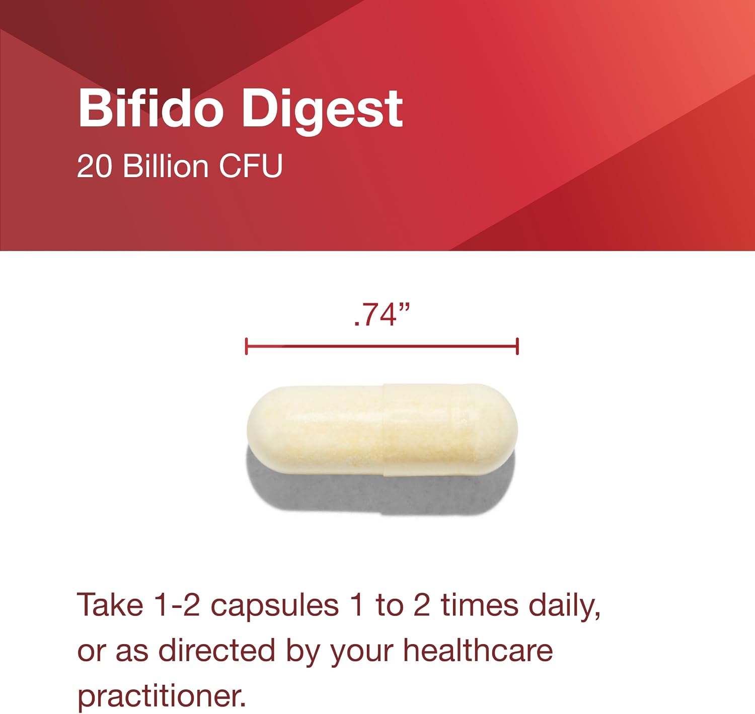 PROTOCOL FOR LIFE BALANCE Bifido Digest - 20 Billion CFU per Serving - Digestive Support - Dairy-free, Egg Free & Non-GMO - 60 Veg Capsules - görsel 7