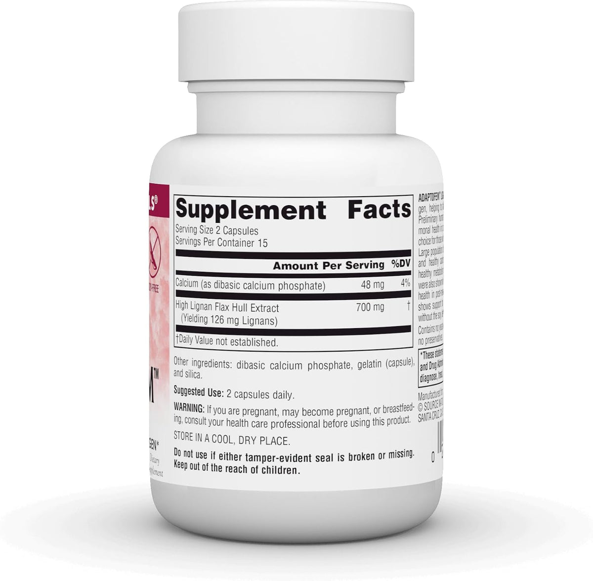 Source Naturals Adaptofem Lignan Extract, Soy-Free – 30 Capsules - görsel 3