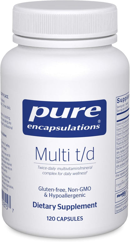 Pure Encapsulations Multi T/D - Multivitamin and Mineral Supplement