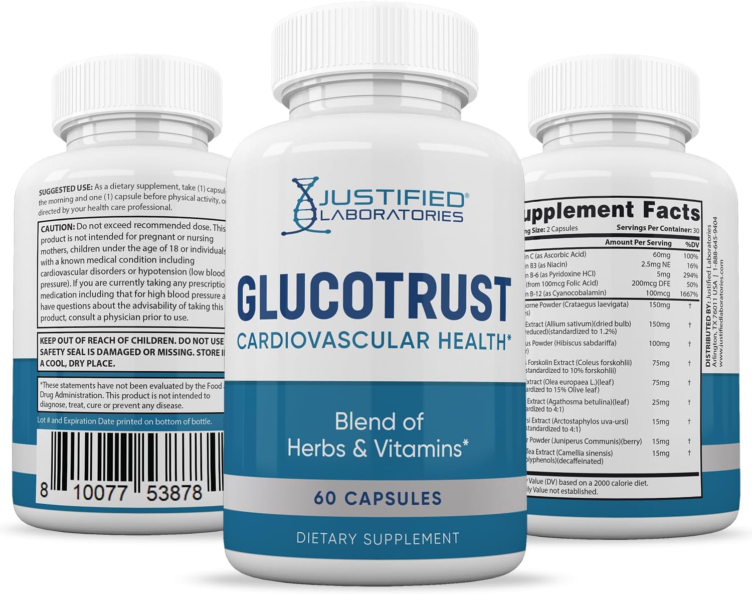 Glucotrust Advanced Formula 688mg Food Supplement (2 Pack, 120 Capsules) - görsel 6
