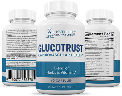 Glucotrust Advanced Formula 688mg Food Supplement (2 Pack, 120 Capsules)
