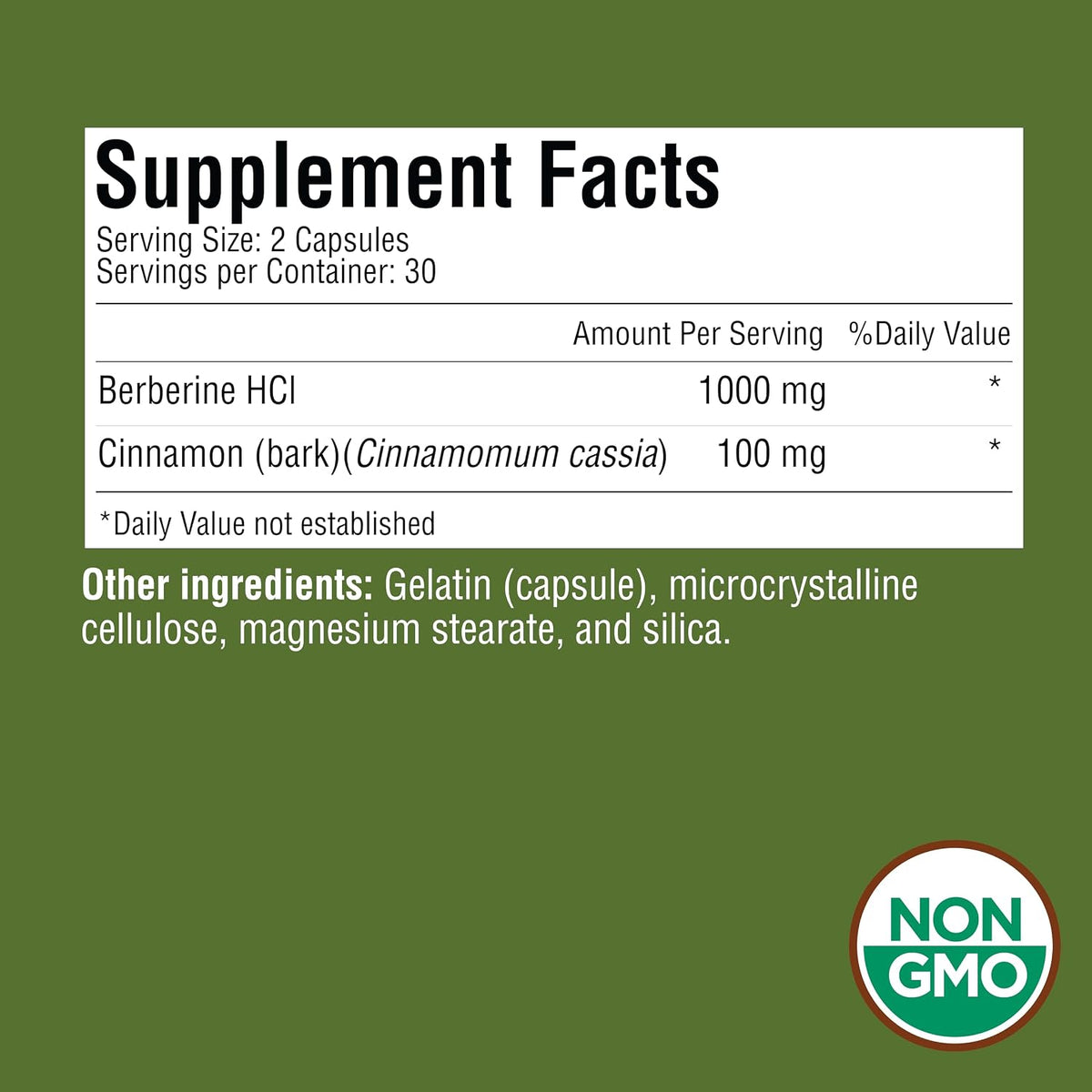 Herb Science Berberine 1000mg - 120 Capsules (Pack of 2) - görsel 2
