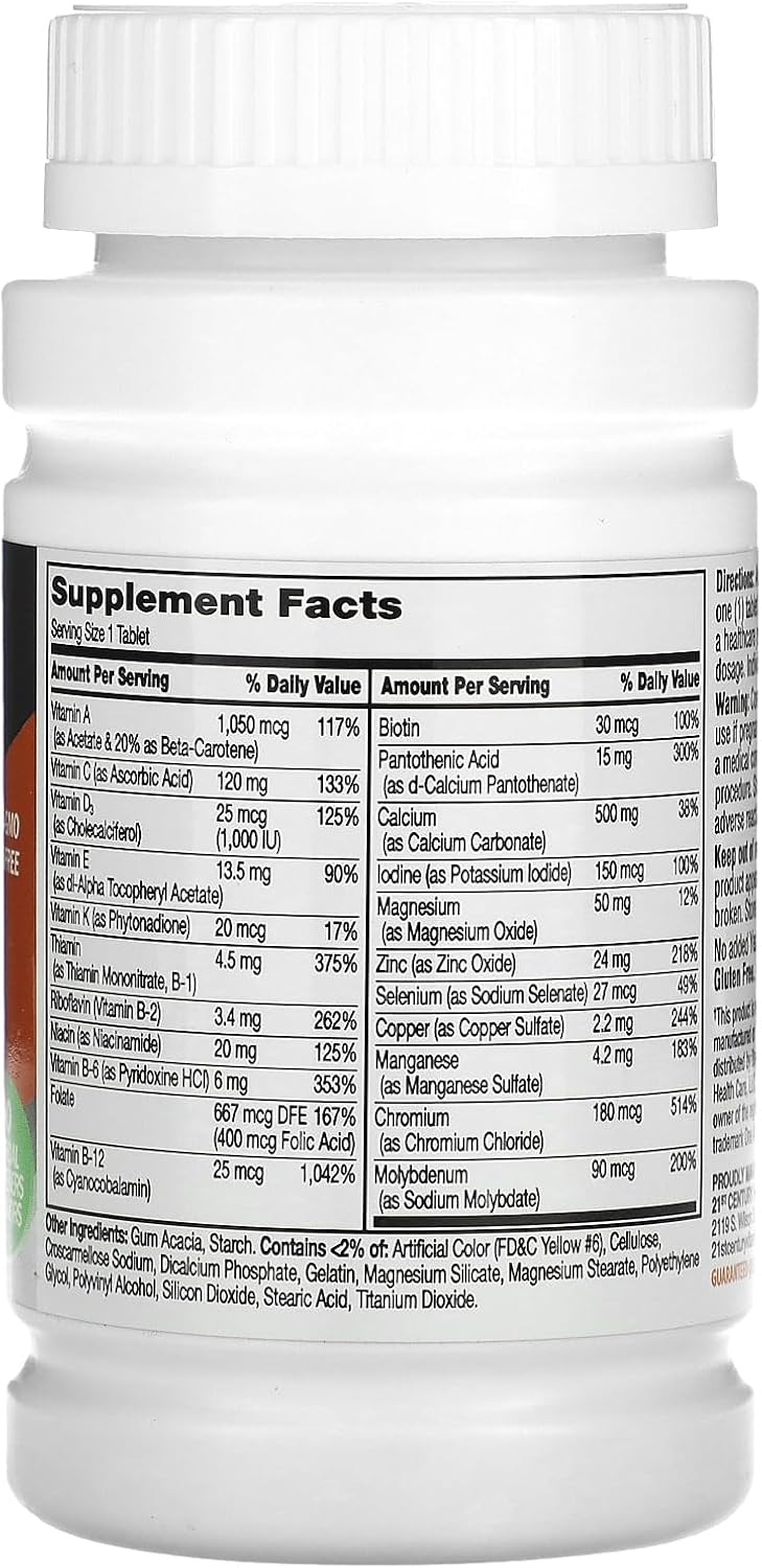 21st Century One Daily Women's 50+ Tablets, 100 Count - görsel 2