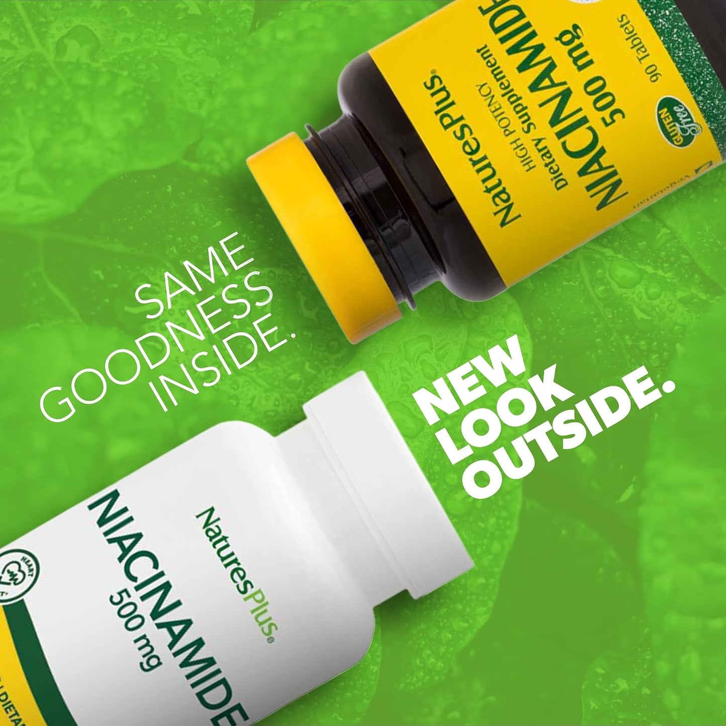 NaturesPlus Niacinamide - 500 mg, 90 Tablets - High Potency Vitamin B3 Supplement - görsel 2