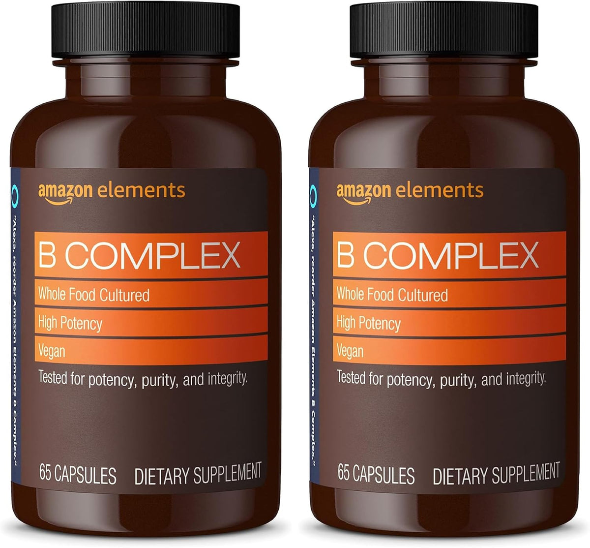 Elements B Complex – High Potency Whole Food Cultured, Vegan – 65 Capsules - görsel 6