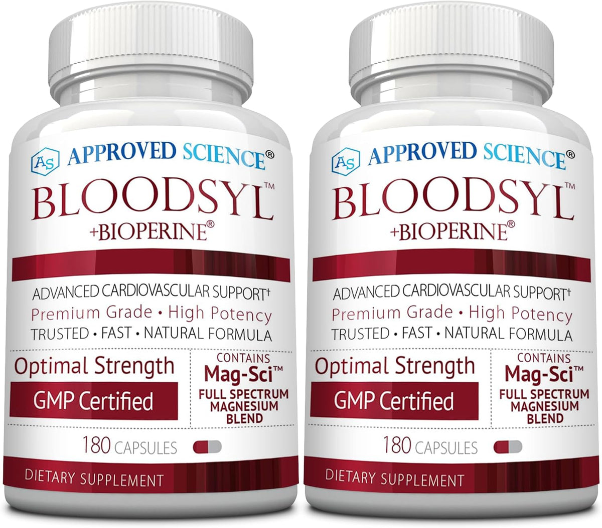 Approved Science Bloodsyl - Blood Pressure Support Supplement - Supports Blood Pressure Levels Already Within Normal Range - Hawthorn Berry, Garlic, Magnesium and Hibiscus Capsules - Vegan - 180 Capsules, 3 Months - görsel 7