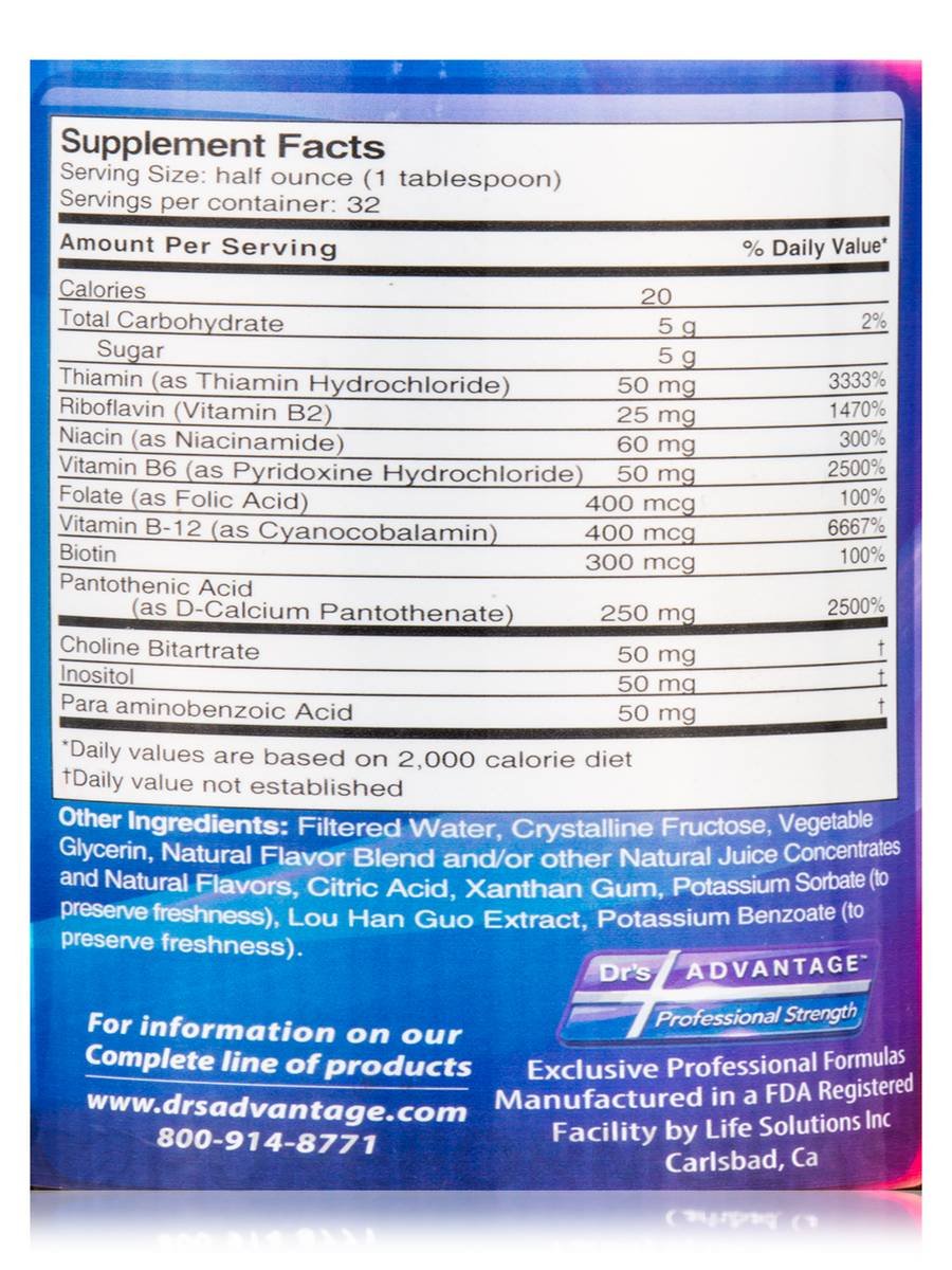 Dr's Advantage Liquid Ultra B Complex, 16 fl oz - görsel 4