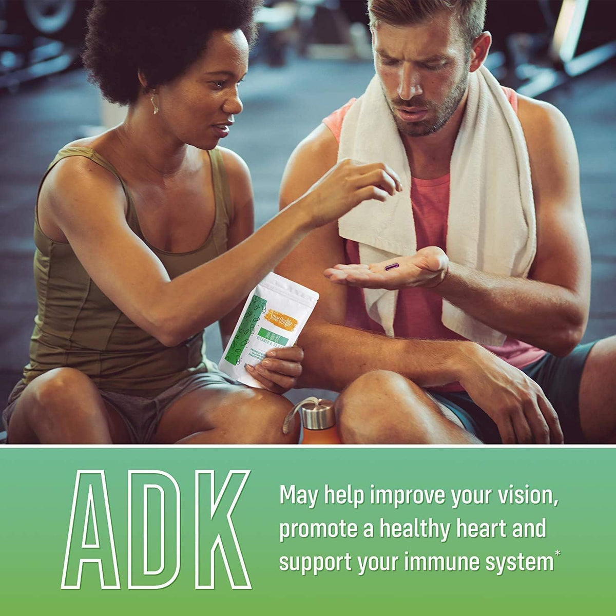 Smart for Life ADK Vitamins Supplement - High Potency Vitamin A, D3 & K2 - Supports Bone and Heart Health - 90 Capsules - görsel 6