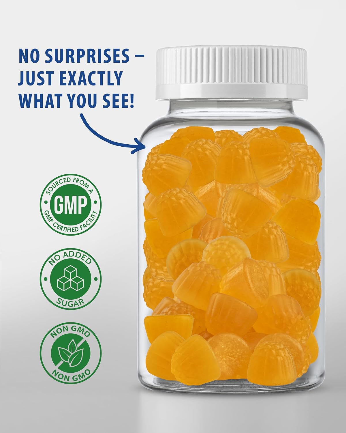 SUNNY SAM Sugar-Free Vitamin D3 K2 Gummies 5000 IU – Immune & Bone Support – 120 Count - görsel 7