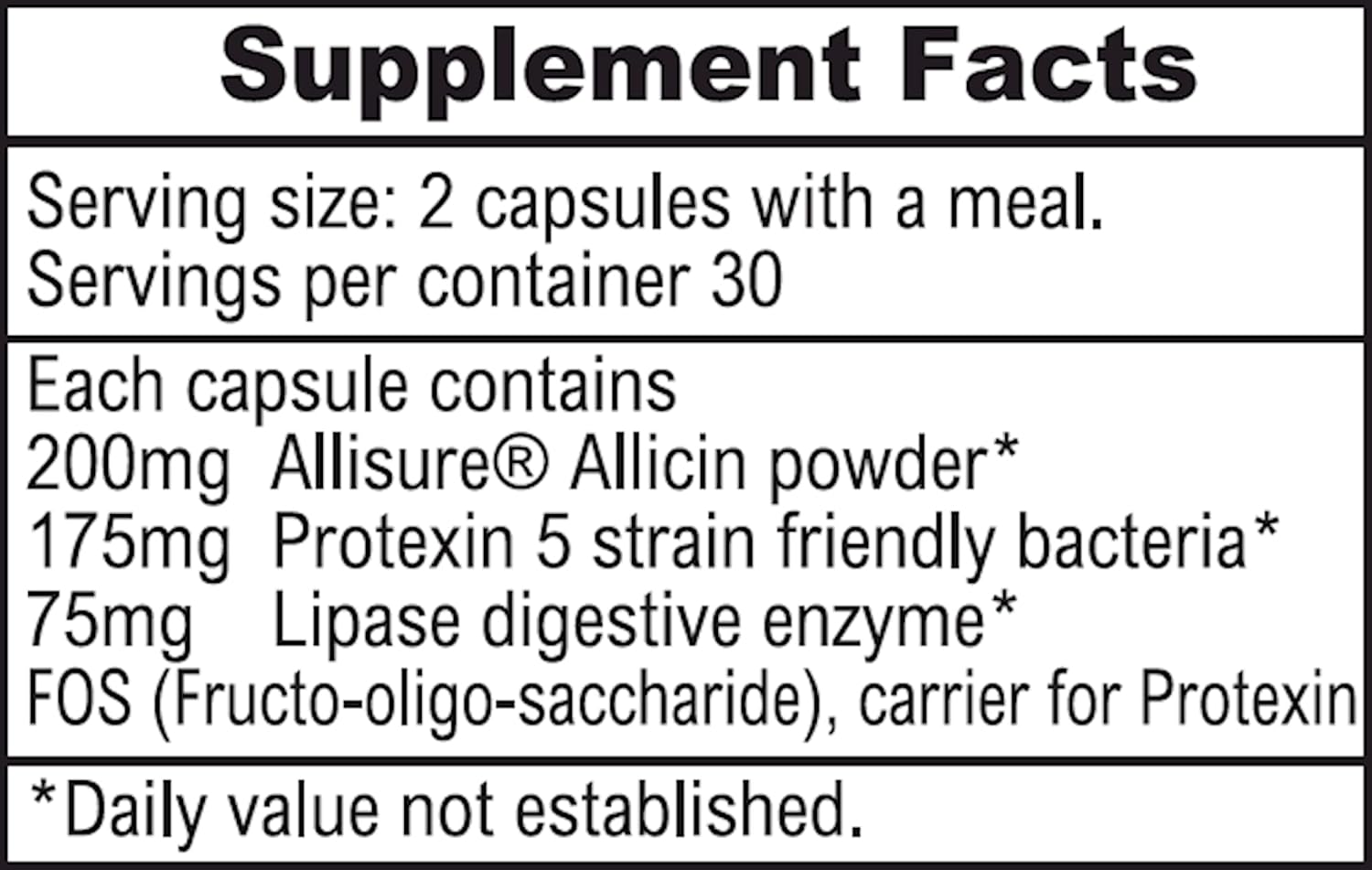 ALLIMAX Pre Pro - 60 Capsules - Stabilised Allicin Plus Prebiotics, Probiotics and Digestive Enzymes - görsel 3