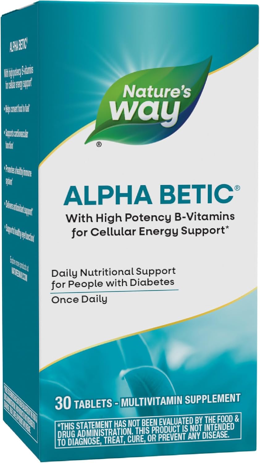 Nature's Way Alpha Betic Diabetic Multivitamin - 30 Tablets - görsel 1