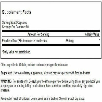 Swanson Eleuthero Root 425 mg, 120 Capsules