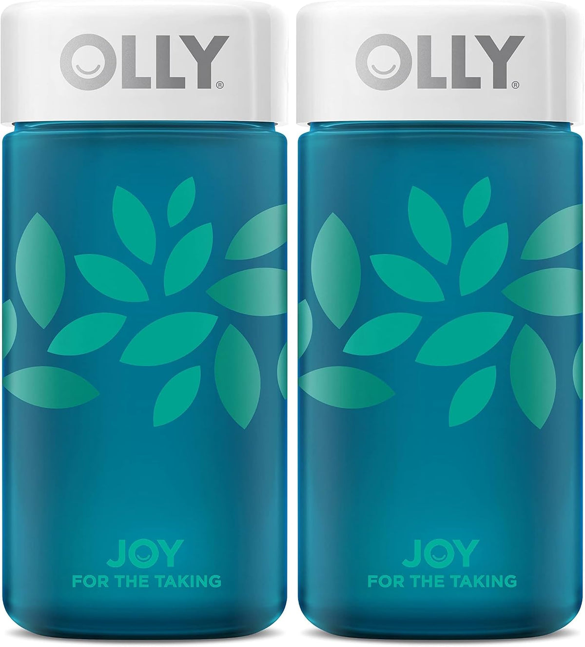 OLLY Joy Jar Gift - Easy Refillable Glass Bottle Vitamin Container, Holds Up to 120 Gummies, Limited Edition 2022 - görsel 7