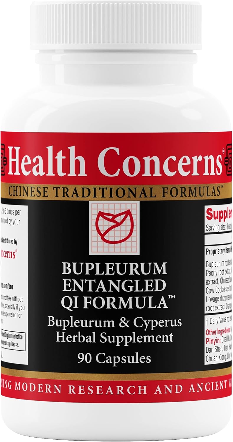 Health Concerns Bupleurum Entangled Qi Formula – Women's Hormonal Balance & Cyst Support Supplement – 90 Capsules - görsel 1