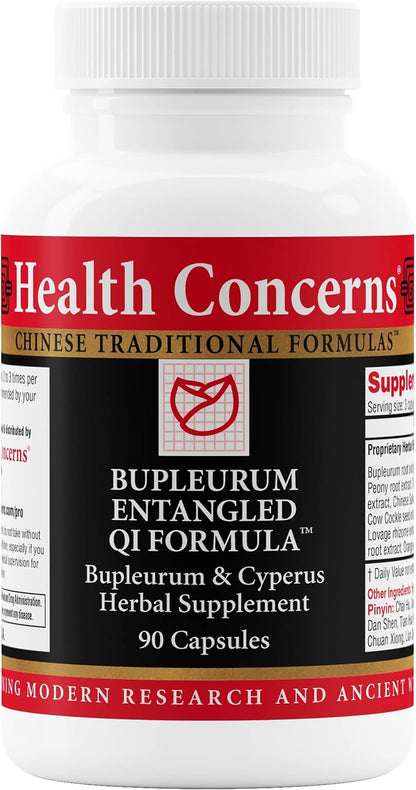 Health Concerns Bupleurum Entangled Qi Formula – Women's Hormonal Balance & Cyst Support Supplement – 90 Capsules