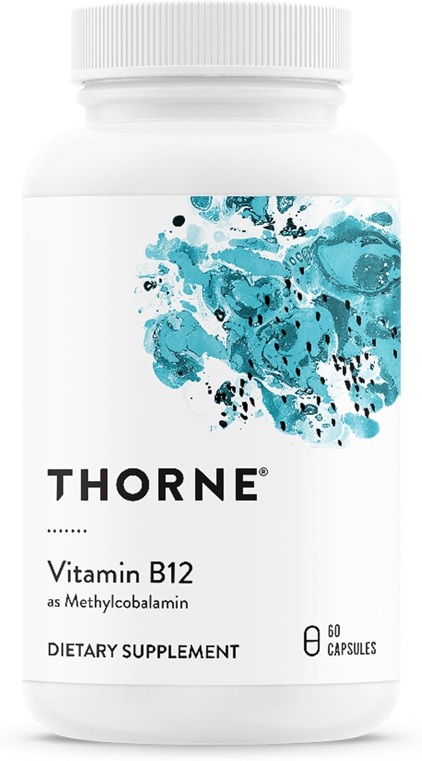THORNE Vitamin B12 – Methylcobalamin – 60 Capsules - görsel 1