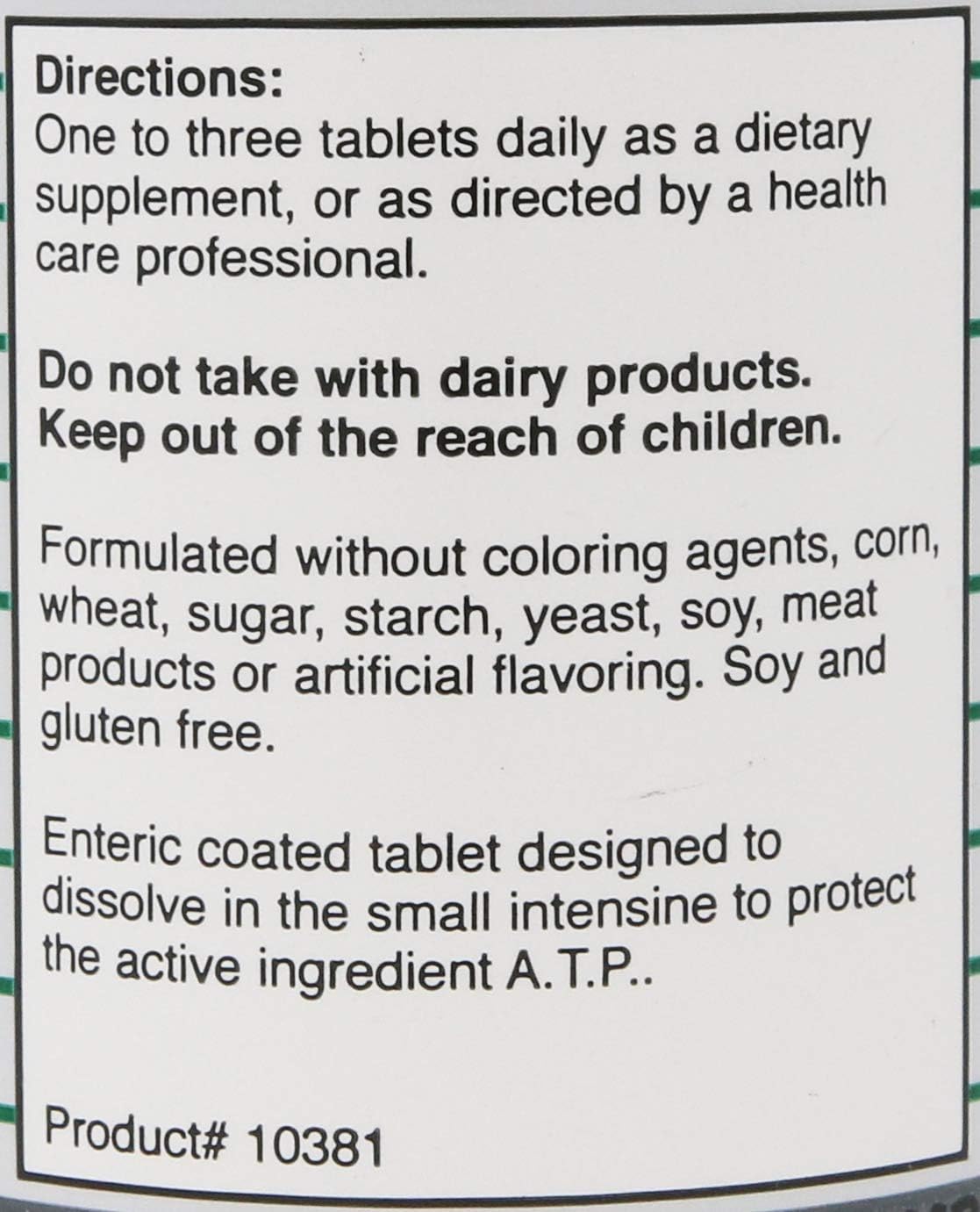 Montiff ATP 25 mg 90 Tablets - Pure Adenosine Triphosphate Supplement with Enteric Coating - görsel 3