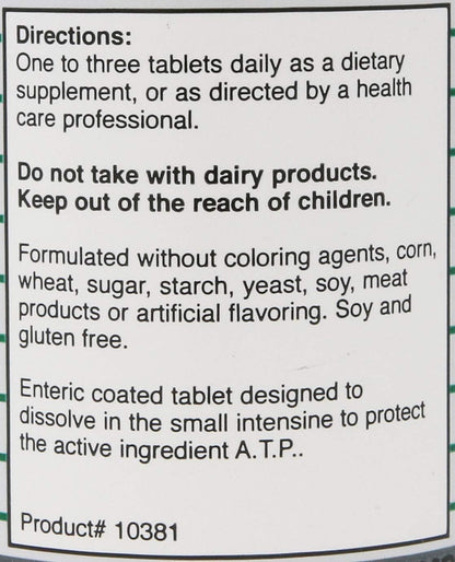 Montiff ATP 25 mg 90 Tablets - Pure Adenosine Triphosphate Supplement with Enteric Coating