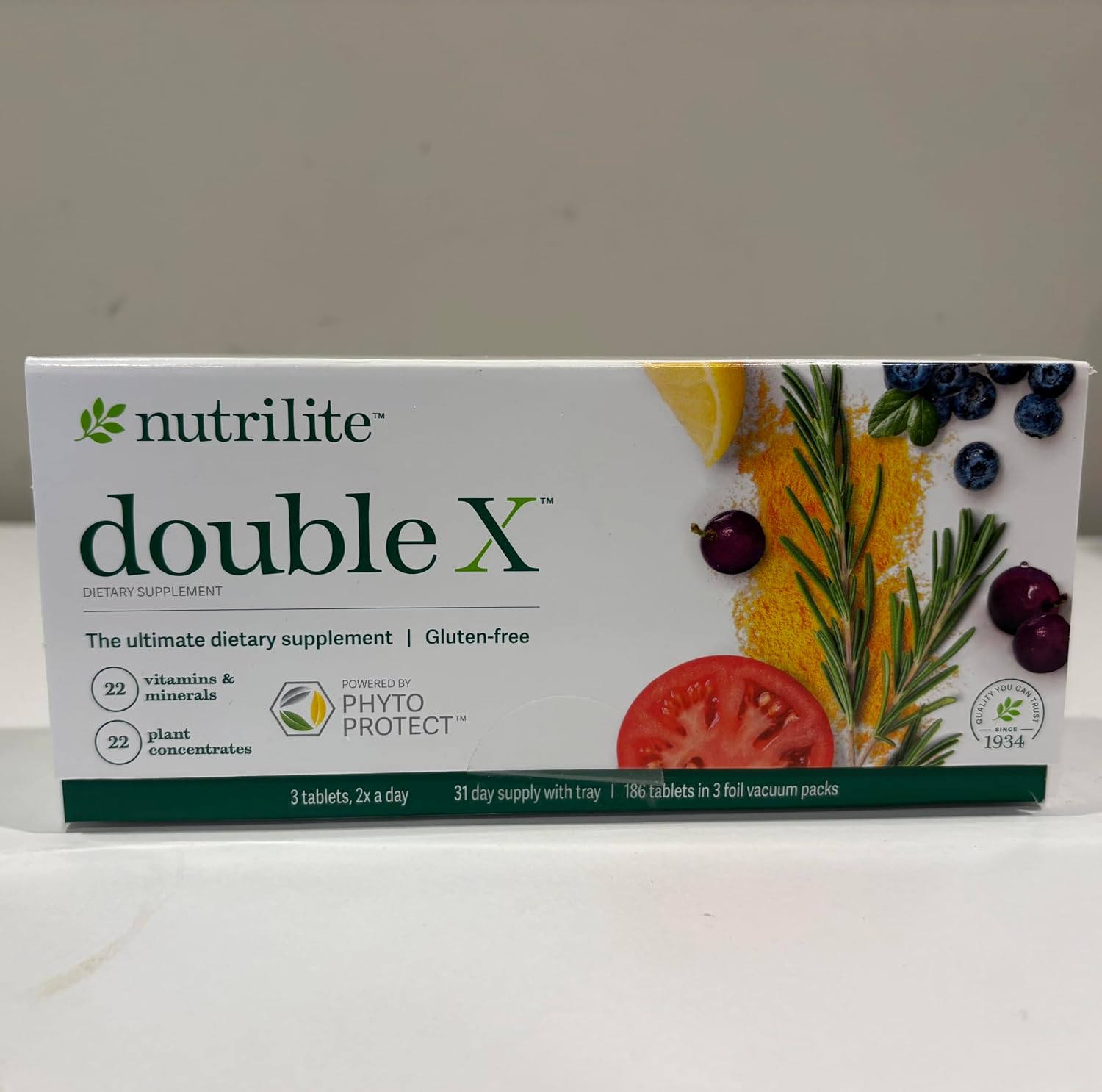 Nutrilite Double X Quality Supplements: Vitamin, Mineral and Phytonutrient 31-Day Supply with Tray - görsel 1