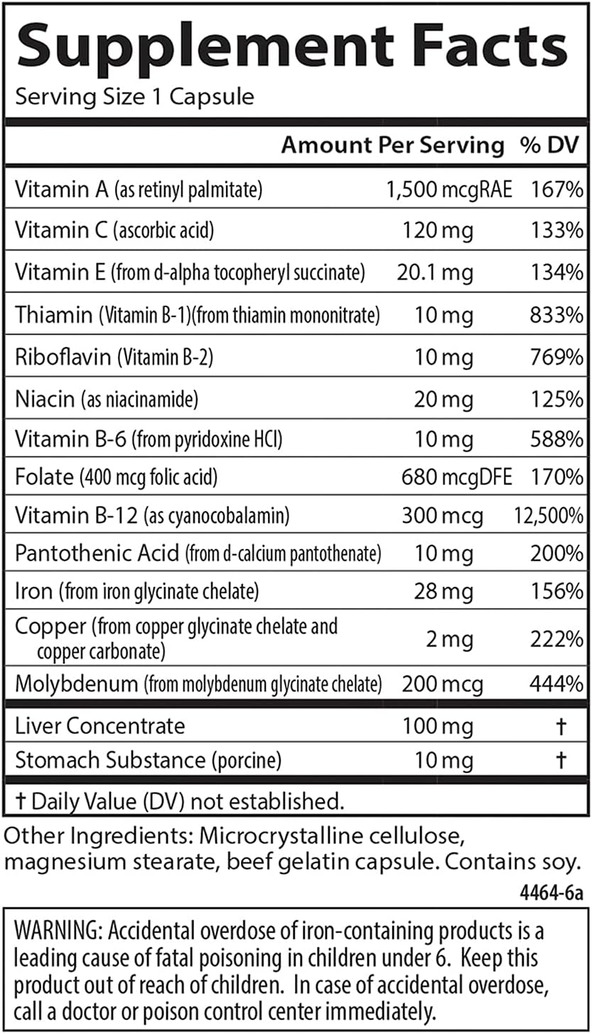 Carlson Blood Nutrients – 28 mg Iron for Blood Development and Optimal Wellness, 90 Capsules - görsel 4