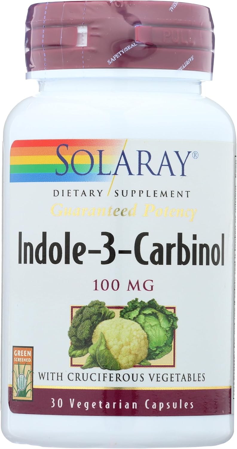 Solaray Indole-3-Carbinol, 30 Capsules 100 mg - görsel 1