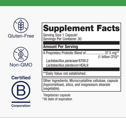 Metagenics UltraFlora Immune Booster Probiotic - 30 Vegetarian Capsules