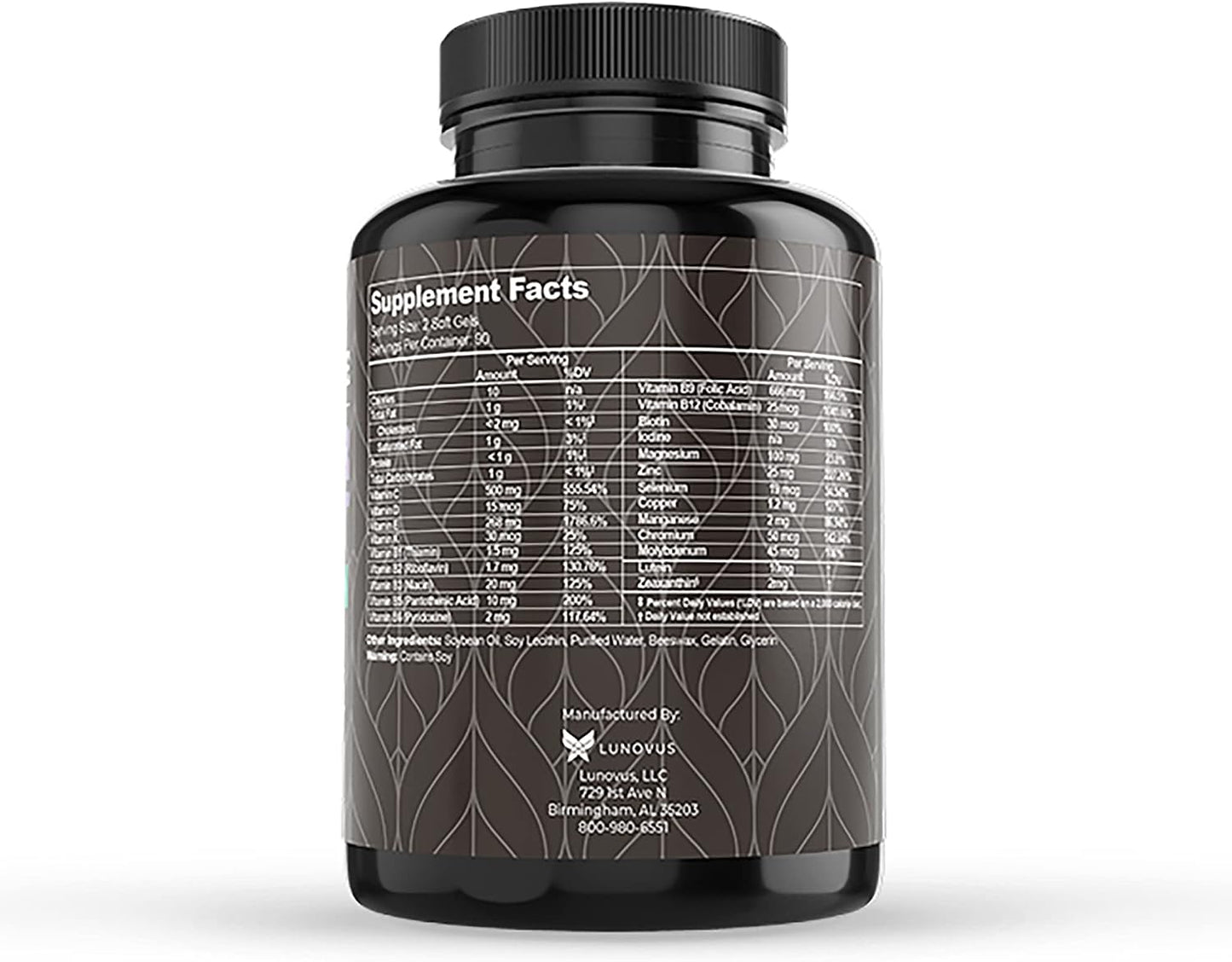 Macular Support Plus Multivitamin – AREDS2 Eye Supplements with Lutein & Zeaxanthin – 180 Soft Gels - görsel 7