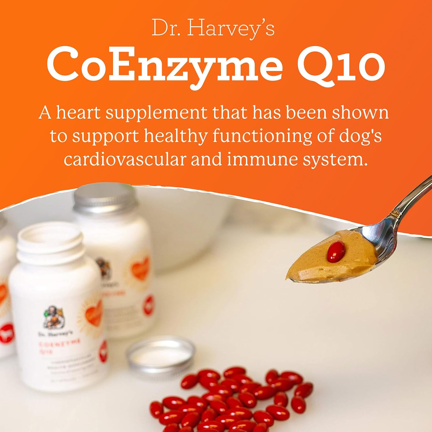 Dr. Harvey's Coenzyme Q10 - Heart & Cardiovascular Support Supplements for Dogs, 60 Capsules - görsel 3